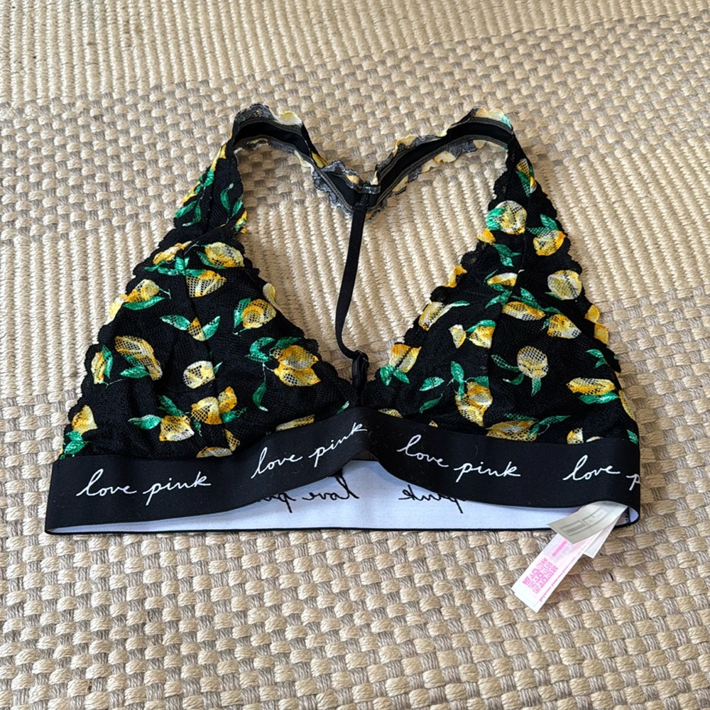 Pink Lemon Lace Bralette